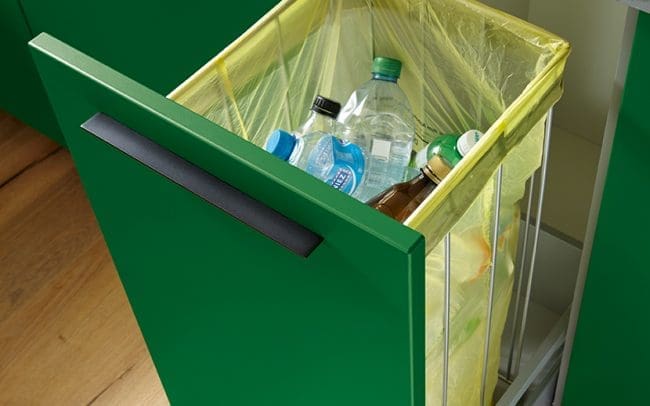 Schuller German Kitchens - Storage Solutions - Pull Out Storage - pull out recycling bin