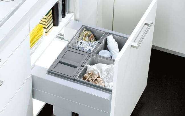 Schuller German Kitchens - Storage Solutions - Pull Out Storage - pull out bin unit