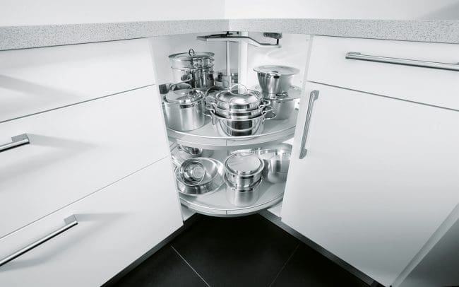 Schuller German Kitchens - Storage Solutions - Pull Out Storage - pull out carousel unit