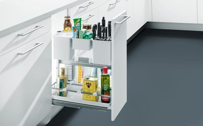 Schuller German Kitchens - Storage Solutions - Pull Out Storage - pull out base unit