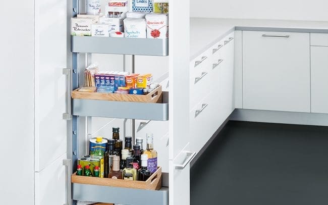 Schuller German Kitchens - Storage Solutions - Pull Out Storage - pull out larder unit